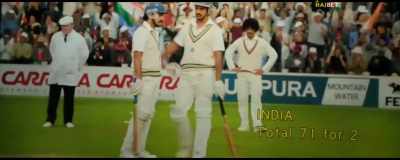 India rebuilding quite well. - 83