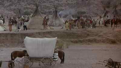 [INDIANS LAUGHING] - Wagons East