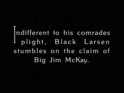 Indifferent to his comrades plight, - The Gold Rush