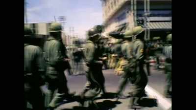 [indistinct chanting] - The Reagans