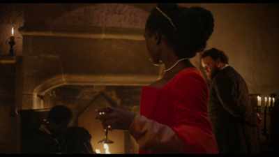 - [indistinct chatter]
- [fire crackling] - Anne Boleyn