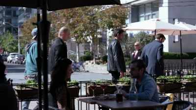 [indistinct chatter in French] - Taken
