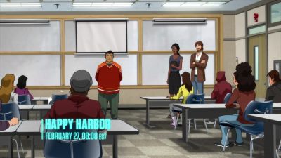 [indistinct chatter, laughter] - Young Justice