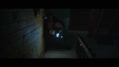 [Indistinct chatter]
[Moans with pain] - The Devil Comes at Night