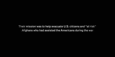[indistinct chatter] - Escape from Kabul
