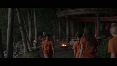 - [indistinct chatter]
- [♪ soft instrumental music playing] - Percy Jackson and the Olympians