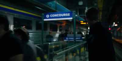 (indistinct chatter)
(train breaks squeal) - Condor