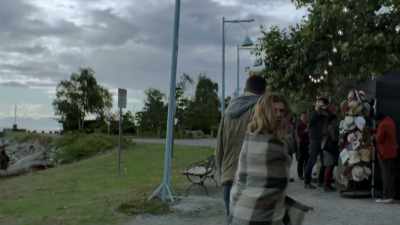 [ Indistinct conversations ] - The Crossing
