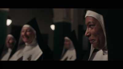 - (INDISTINCT MURMURING)
- Sister Grace, - Good Omens