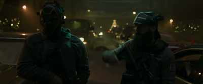 - [indistinct report on TV] - Aftermath