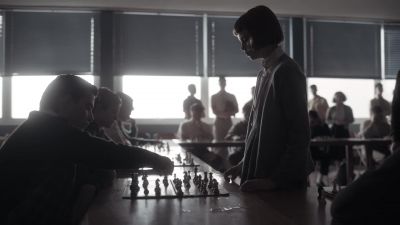 [indistinct whispering] - The Queen's Gambit