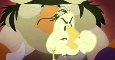 (inhales deeply, blows air) - Legend of the Three Caballeros