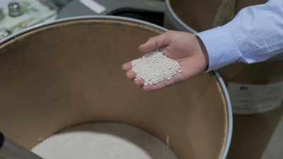 Initially, we were working
with PLAs because at the time, - Plastic Earth