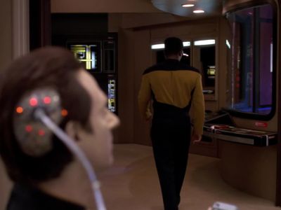 Initiating energy transfer. - Star Trek: The Next Generation