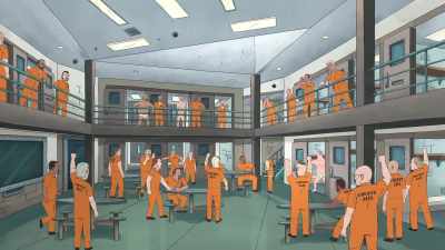 [inmates murmuring] - Beavis and Butt Head Do the Universe