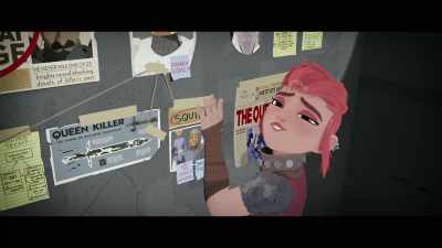Innocence wall. [sputters] - Nimona