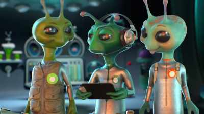 [insect roaring] - Alien TV