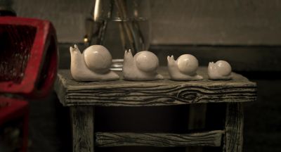 Inside, it had her snail
collection and her ring. - Memoir of a Snail