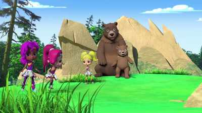 Inside the tree? Rainbow Tiara Visor down. - Rainbow Rangers