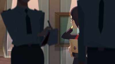 Inspector Devineaux,
the purported crime scene - Carmen Sandiego