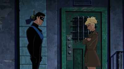 ...instead of dressing up in skimpy red
and black for a minimum wage, plus tips. - Batman and Harley Quinn