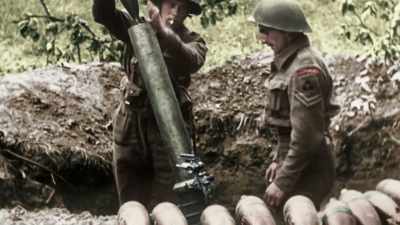 Instead of marching through Normandy, - Greatest Events of World War II in Colour