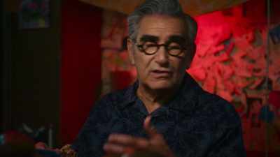 Instead of saying,
"Excuse me, this is really good," - The Reluctant Traveler with Eugene Levy