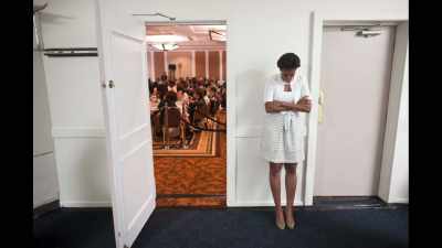Instead, they simply saw her
as an alien. - First Ladies