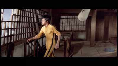 'Instead, he walks to the window
and shouts down below to the locksmith - The Final Game of Death