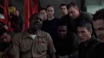 INSTRUCTOR:
Is that corpsman on the way? - An Officer and a Gentleman