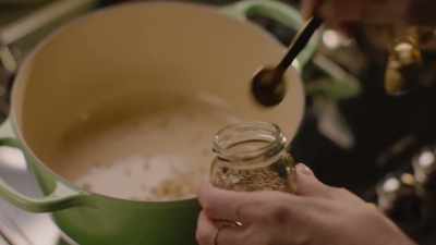 Into that goes a mixture of
coriander and cumin seeds. - Nigella: At My Table