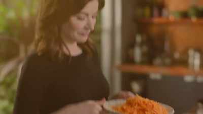 Into the bowl go
my grated carrots. - Nigella: At My Table