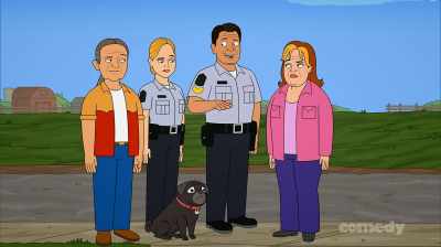 [Irish accent] All right, all right,
everyone take it down a wee bit! - Corner Gas Animated