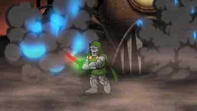 Iron Man! Doom almost cut you
in half with that thing! - The Super Hero Squad Show