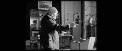 Irritated, he grabs his gun
and orders me to leave. - The Crime Is Mine