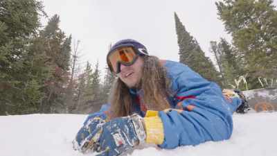 Is that a dog
on a snowboard? Dude... - Powder Pup