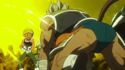 Is that a tail?
You mean, you're a Saiyan? - Dragon Ball Super: Broly