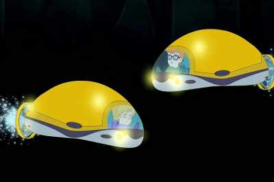 Is anybody else's trenchmobile
uncomfortably small? - The Magic School Bus Rides Again