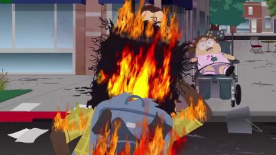 Is he burning, Pa? - South Park