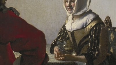 Is this courtship or just banter
between occasional friends? - Vermeer: The Greatest Exhibition