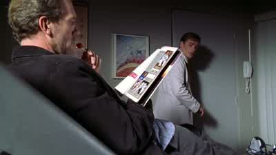 Is cuddy down the hall counting to 50? - House