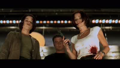 Is she deadI don't know They always come backWhoaJust in case - Scream 2