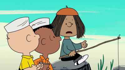 Is he doing rhythmic gymnastics? - Camp Snoopy