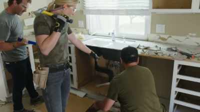 Is that from us
taking out the dishwasher - Help! I Wrecked My House