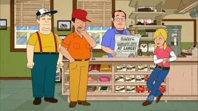 - Is improv a crime?
- Glad you came to see me, fellas. - Corner Gas Animated