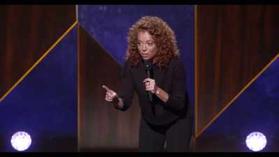Is it because men
are a lot stronger than us - Michelle Wolf: Joke Show