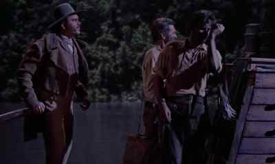 - this is just about the place
they jumped us afore. - Davy Crockett and the River Pirates