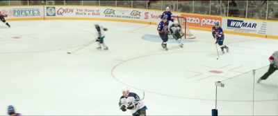 ...is LaFlamme hovering
in the neutral zone. - Goon: Last of the Enforcers