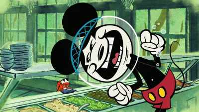 Is my little Gubby-Wubby ready for some
fishy num-nums? - The Wonderful World of Mickey Mouse