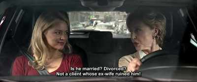 Is he married? Divorced?
Not a client whose ex-wife ruined him! - Up for Love